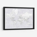 Mapa mundial detallado con ciudades Siv - Rosana Laiz Blursbyai | Cuadro decorativo de Canvas Lab