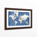 Mapa mundial detallado con ciudades Sabeen - Rosana Laiz Blursbyai | Cuadro decorativo de Canvas Lab