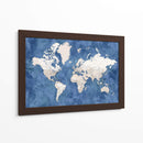 Mapa mundial detallado con ciudades Sabeen - Rosana Laiz Blursbyai | Cuadro decorativo de Canvas Lab