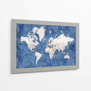 Mapa mundial detallado con ciudades Sabeen - Rosana Laiz Blursbyai | Cuadro decorativo de Canvas Lab