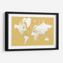 Mapa mundial detallado con ciudades Andrew - Rosana Laiz Blursbyai | Cuadro decorativo de Canvas Lab