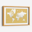 Mapa mundial detallado con ciudades Andrew - Rosana Laiz Blursbyai | Cuadro decorativo de Canvas Lab