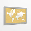 Mapa mundial detallado con ciudades Andrew - Rosana Laiz Blursbyai | Cuadro decorativo de Canvas Lab