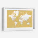 Mapa mundial detallado con ciudades Andrew - Rosana Laiz Blursbyai | Cuadro decorativo de Canvas Lab