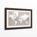 Mapa mundial detallado con ciudades Orien - Rosana Laiz Blursbyai | Cuadro decorativo de Canvas Lab