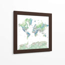 Mapa mundial detallado con ciudades Declan - Rosana Laiz Blursbyai | Cuadro decorativo de Canvas Lab