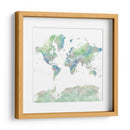 Mapa mundial detallado con ciudades Declan - Rosana Laiz Blursbyai | Cuadro decorativo de Canvas Lab