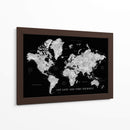 Get Lost and Find Yourself - Mapa mundial de Baibah con ciudades perdidas. - Rosana Laiz Blursbyai | Cuadro decorativo de Canvas Lab