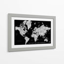 Get Lost and Find Yourself - Mapa mundial de Baibah con ciudades perdidas. - Rosana Laiz Blursbyai | Cuadro decorativo de Canvas Lab