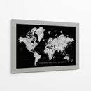 Get Lost and Find Yourself - Mapa mundial de Baibah con ciudades perdidas. - Rosana Laiz Blursbyai | Cuadro decorativo de Canvas Lab