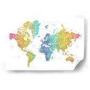 Mapa mundial en español Jude - Rosana Laiz Blursbyai | Cuadro decorativo de Canvas Lab