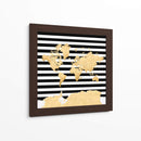 Mapa mundial Harper - Rosana Laiz Blursbyai | Cuadro decorativo de Canvas Lab