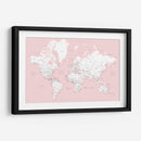 Mapa mundial en español Leire - Rosana Laiz Blursbyai | Cuadro decorativo de Canvas Lab