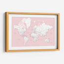 Mapa mundial en español Leire - Rosana Laiz Blursbyai | Cuadro decorativo de Canvas Lab