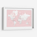 Mapa mundial en español Leire - Rosana Laiz Blursbyai | Cuadro decorativo de Canvas Lab