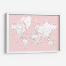 Mapa mundial en español Leire - Rosana Laiz Blursbyai | Cuadro decorativo de Canvas Lab