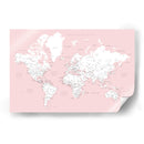 Mapa mundial en español Leire - Rosana Laiz Blursbyai | Cuadro decorativo de Canvas Lab