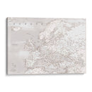 Mapa detallado de Europa Lysander - Rosana Laiz Blursbyai | Cuadro decorativo de Canvas Lab