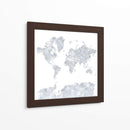 Mapa del mundo gris - Rosana Laiz Blursbyai | Cuadro decorativo de Canvas Lab