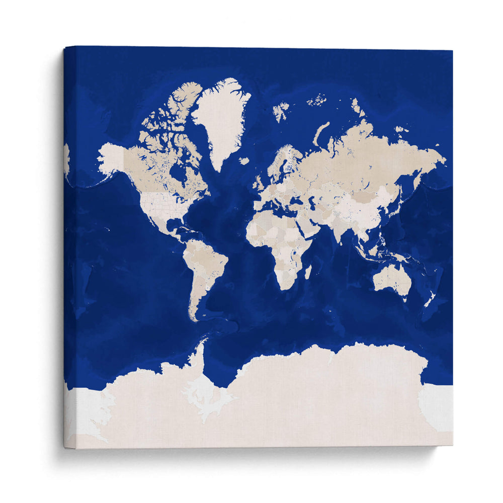 Mapa mundial Kameryn - Rosana Laiz Blursbyai | Cuadro decorativo de Canvas Lab