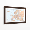 Mapa neutral detallado de Europa - Rosana Laiz Blursbyai | Cuadro decorativo de Canvas Lab