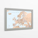 Mapa neutral detallado de Europa - Rosana Laiz Blursbyai | Cuadro decorativo de Canvas Lab
