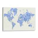 Mapa mundial de alto detalle Parlan - Rosana Laiz Blursbyai | Cuadro decorativo de Canvas Lab