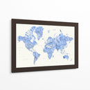 Mapa mundial de alto detalle Parlan - Rosana Laiz Blursbyai | Cuadro decorativo de Canvas Lab