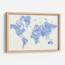 Mapa mundial de alto detalle Parlan - Rosana Laiz Blursbyai | Cuadro decorativo de Canvas Lab