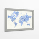 Mapa mundial de alto detalle Parlan - Rosana Laiz Blursbyai | Cuadro decorativo de Canvas Lab