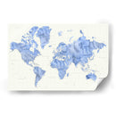 Mapa mundial de alto detalle Parlan - Rosana Laiz Blursbyai | Cuadro decorativo de Canvas Lab