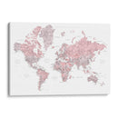 Mapa mundial en español Piper - Rosana Laiz Blursbyai | Cuadro decorativo de Canvas Lab