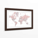 Mapa mundial en español Piper - Rosana Laiz Blursbyai | Cuadro decorativo de Canvas Lab