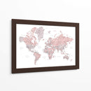 Mapa mundial en español Piper - Rosana Laiz Blursbyai | Cuadro decorativo de Canvas Lab