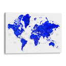 Mapa mundial en español Nadiin  - Rosana Laiz Blursbyai | Cuadro decorativo de Canvas Lab