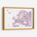 Mapa detallado morado de Europa - Rosana Laiz Blursbyai | Cuadro decorativo de Canvas Lab