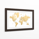 Mapa mundial en español Rossie - Rosana Laiz Blursbyai | Cuadro decorativo de Canvas Lab