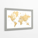 Mapa mundial en español Rossie - Rosana Laiz Blursbyai | Cuadro decorativo de Canvas Lab