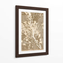 Mapa sepia de Kiev (antes de la guerra) - Rosana Laiz Blursbyai | Cuadro decorativo de Canvas Lab