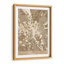 Mapa sepia de Kiev (antes de la guerra) - Rosana Laiz Blursbyai | Cuadro decorativo de Canvas Lab