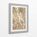 Mapa sepia de Kiev (antes de la guerra) - Rosana Laiz Blursbyai | Cuadro decorativo de Canvas Lab