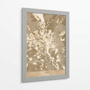 Mapa sepia de Kiev (antes de la guerra) - Rosana Laiz Blursbyai | Cuadro decorativo de Canvas Lab