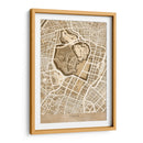 Mapa sepia de Tokyo - Rosana Laiz Blursbyai | Cuadro decorativo de Canvas Lab