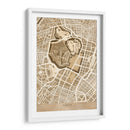Mapa sepia de Tokyo - Rosana Laiz Blursbyai | Cuadro decorativo de Canvas Lab