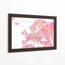 Tatiana mapa detallado de Europa - Rosana Laiz Blursbyai | Cuadro decorativo de Canvas Lab