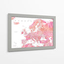 Tatiana mapa detallado de Europa - Rosana Laiz Blursbyai | Cuadro decorativo de Canvas Lab