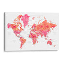 Mapamundi en español Tatiana  - Rosana Laiz Blursbyai | Cuadro decorativo de Canvas Lab