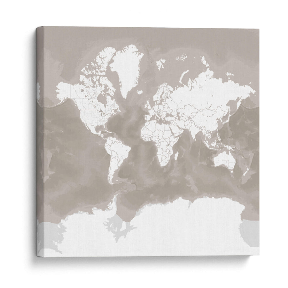 Mapa mundial Orien - Rosana Laiz Blursbyai | Cuadro decorativo de Canvas Lab