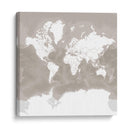 Mapa mundial Orien - Rosana Laiz Blursbyai | Cuadro decorativo de Canvas Lab