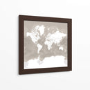 Mapa mundial Orien - Rosana Laiz Blursbyai | Cuadro decorativo de Canvas Lab